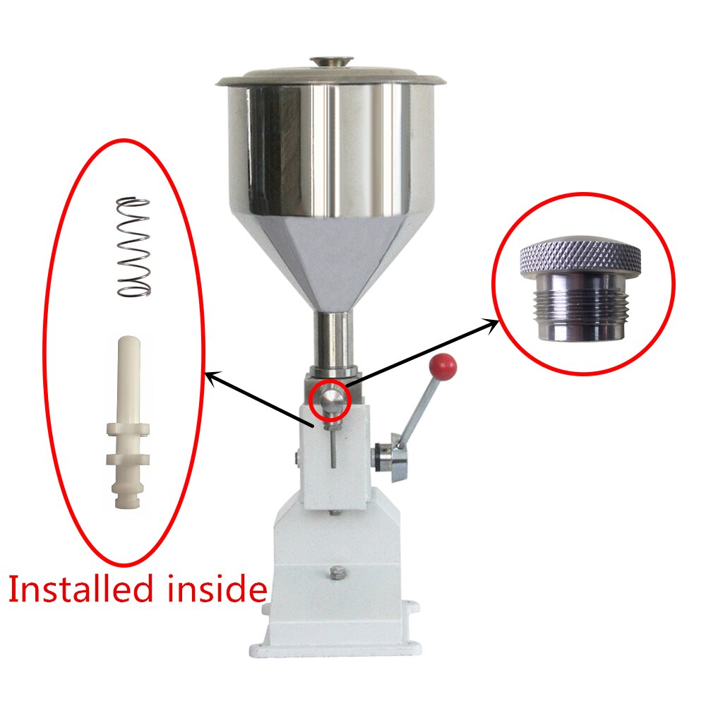 1Set A03/A02 Manual Filling Machine Parts Filling Nozzle Piston Spring Screw Paste/liquid Consumables