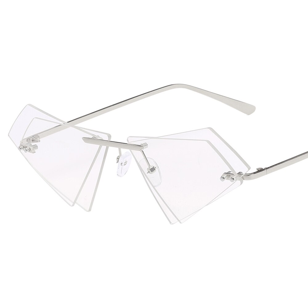 Unique Triangle Frame Night Vision Driving Glasses For Women Yellow Eyeglasses Brand lunettes de vision nocturne 7763CJ