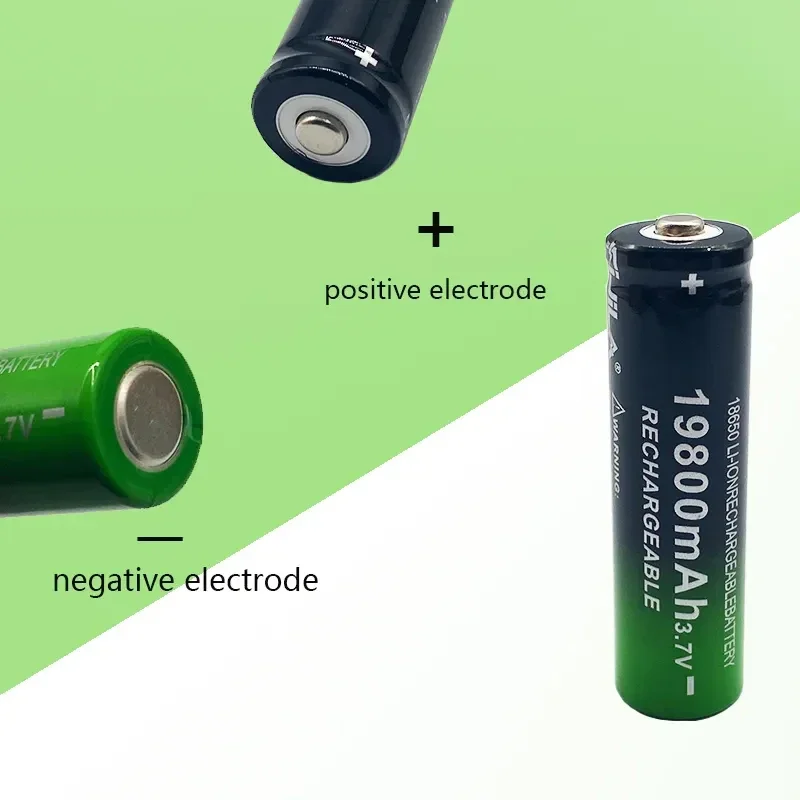 best-selling18650 battery 3.7V 19800 Mah USB+charger,suitable for flashlights and razors rechargeable lithium-ion batteries