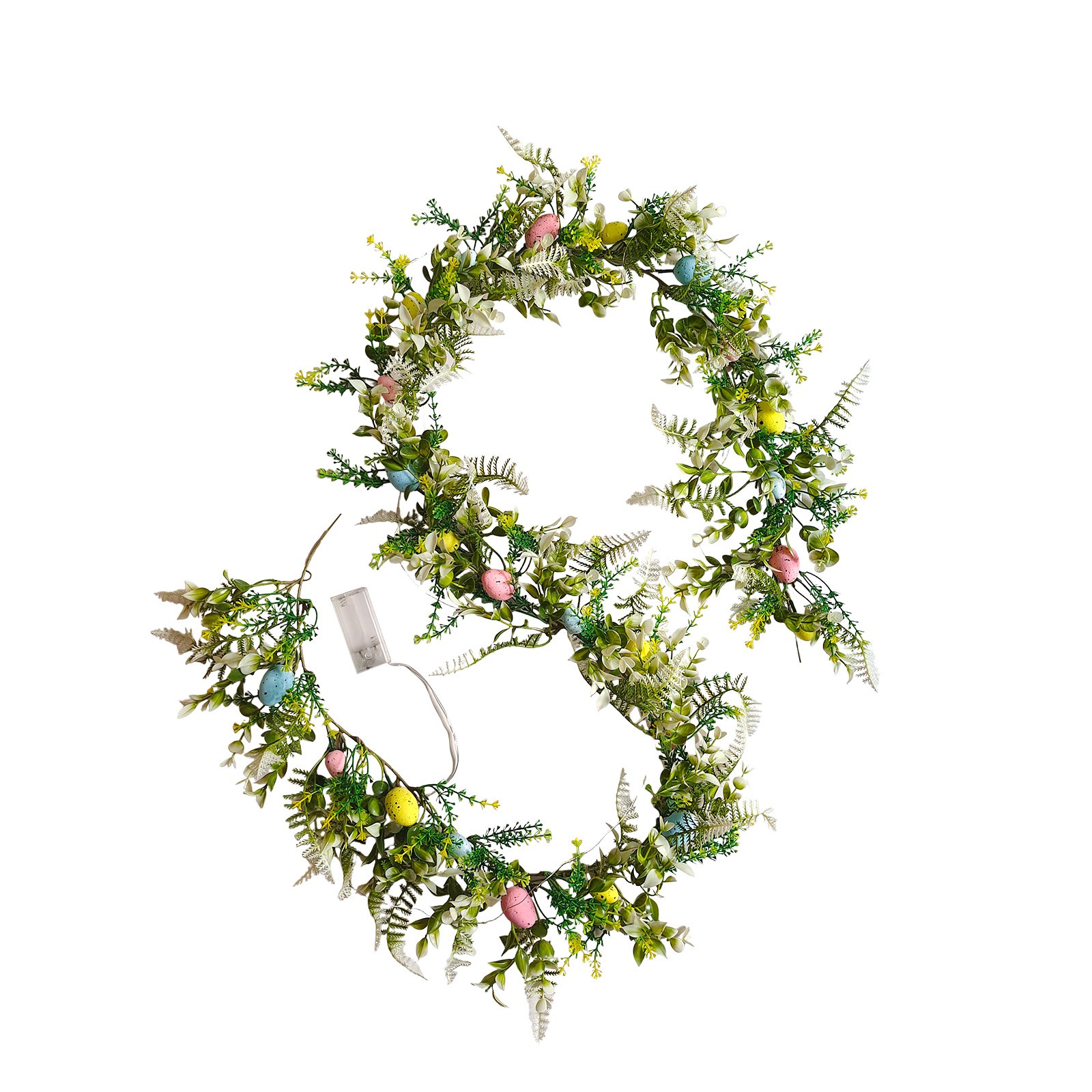 Garland Voor Mantel, Norfolk Krans Pasen Decoraties Paasei Krans Wijnstok Ring Hanger Groen Interieur Raam Decor