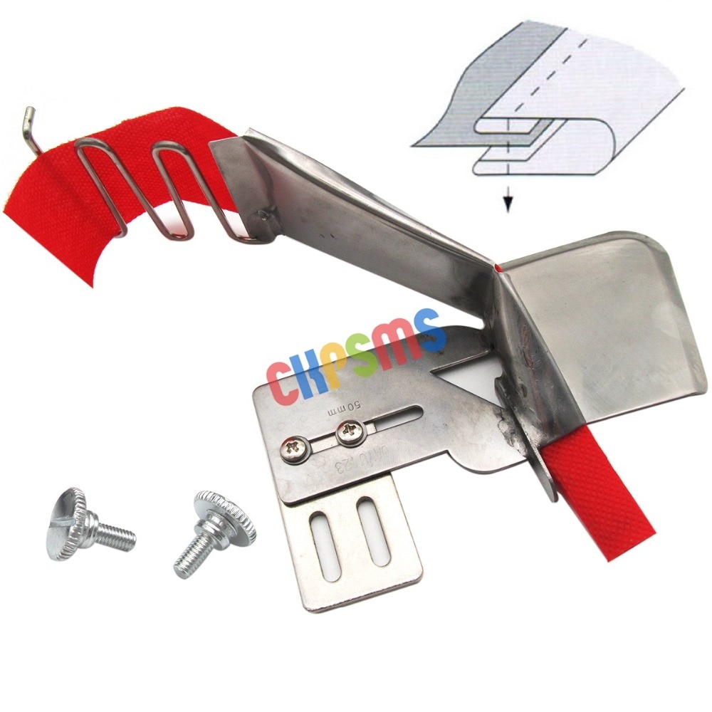 Sewing Machine Double Fold Clean Finish Top & Bottom Binding Binder Attachment #KP-123