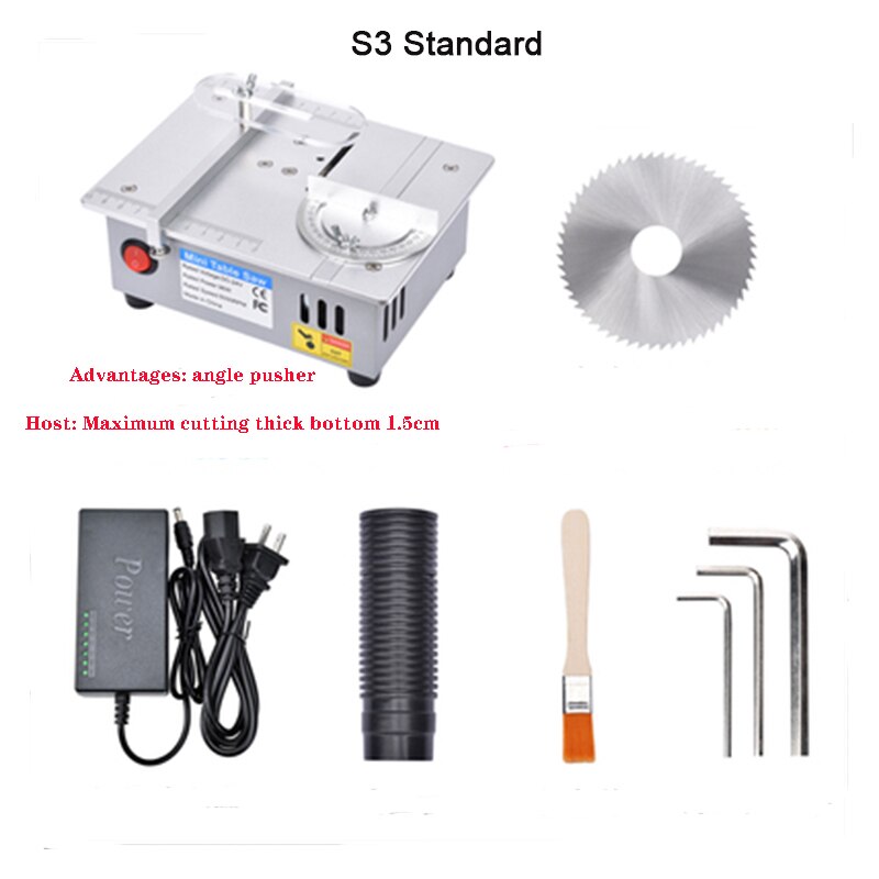 Mini Multifunctional Table Saw spindle motor DC12V-24V Liftable Saw Blade Bench Saw DIY Circular Saw Bench Lathe Cutter Machine: Grey