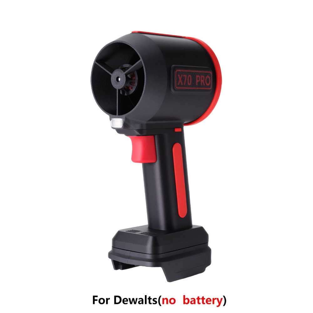 X70 pro mini turbojetvifter 1500w kraftige luftblåsere 70mm børsteløse motorer maks 2800g skyvekraft snøfresere for delwat/makita: Gull