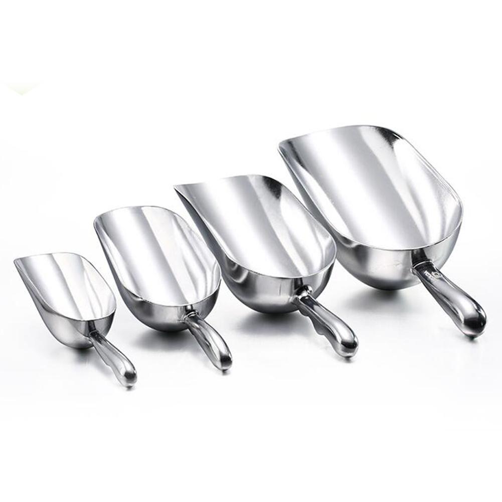 1Pcs Bar Ijsschep Roestvrij Staal Voedsel Meel Candy Scoop Spice Schop Bar Keuken Koken Tool Gedroogd Fruit Scoop