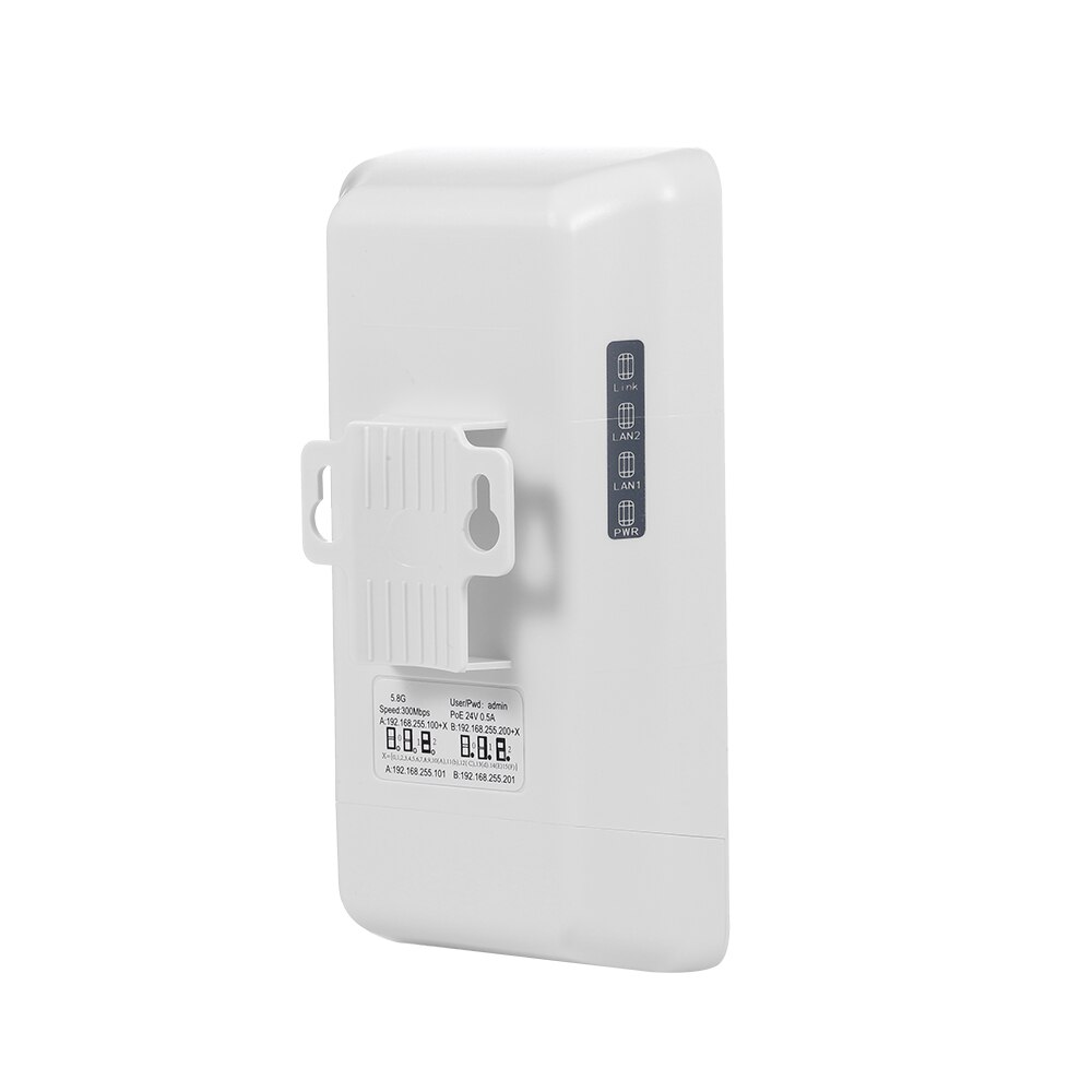 300Mbps 5.8G 12dBi CPE Bridge Outdoor Wireless Outdoor Router Network Bridge 2KM Directional Antenna Wireless Access(A+B)