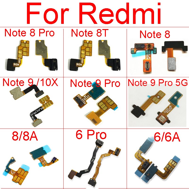 Cavo Flex sensore di prossimità per Xiaomi Redmi 6 Pro 6A 8A 9 10X cavo Flex ambientale leggero per Redmi Note 8 8T 9 9T 9S Pro 4G 5G