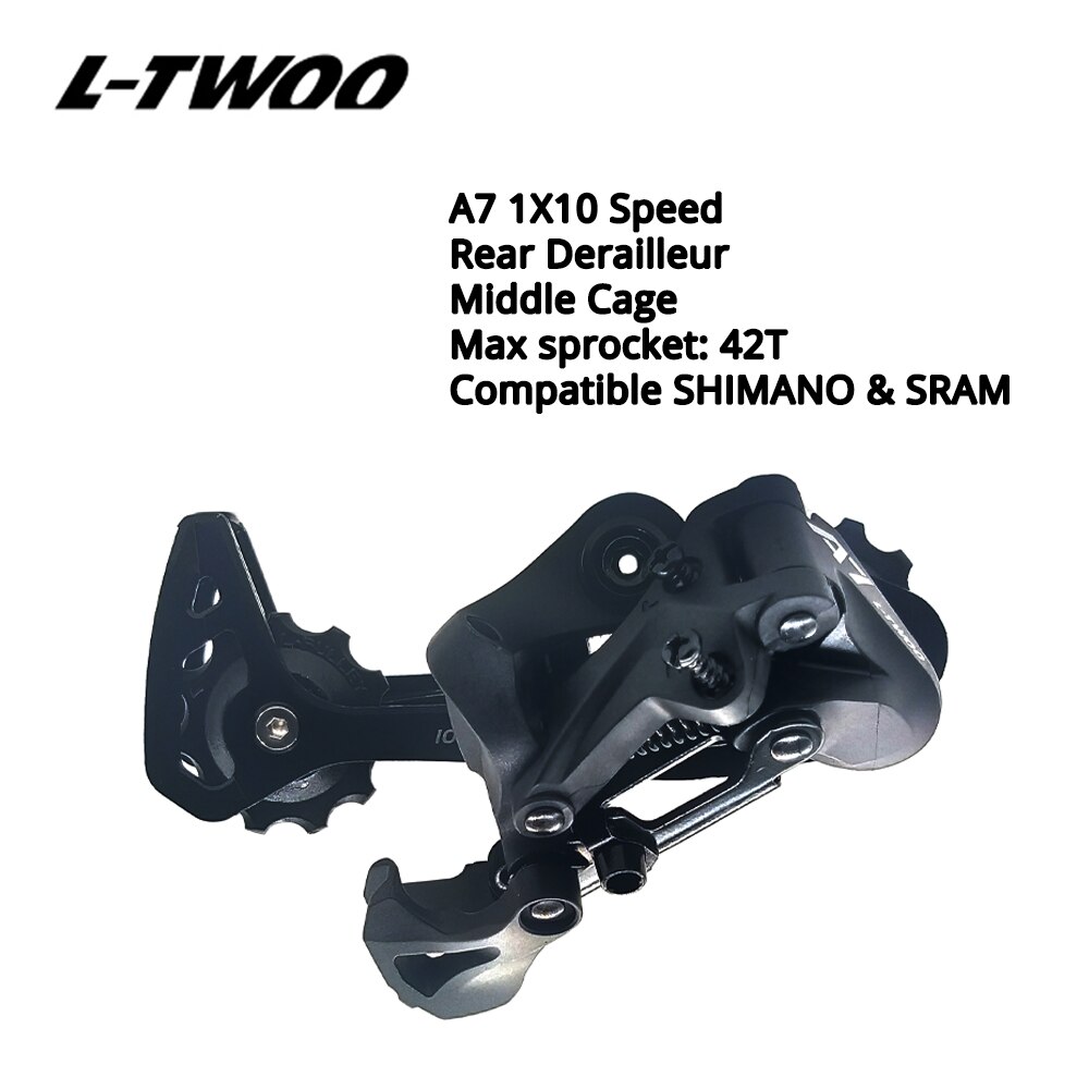 LTWOO-Grupo de cambio de marchas de 10 velocidades, palanca de cambio de 10 s y 10v, interruptores desviadores traseros compatibles con SRAM y SHIMANO, modelo A7 1X10