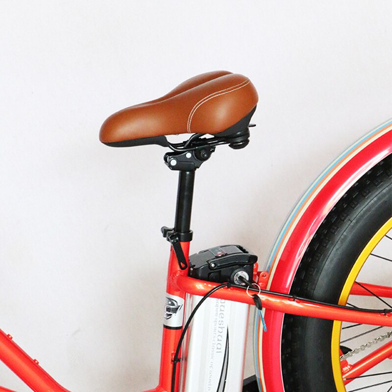 Jue Shuai Adjustable Electric Bike Reversible Seat Post Diameter 25.4 27.2mm Length 200 300 350mm Black Silver seatpost