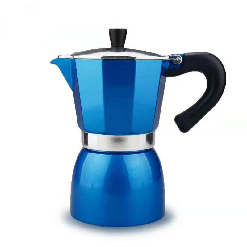Yrp komfur espresso kaffemaskine sort aluminium moka kaffekande maskine latte mokka 6 kop perkolator kande barista værktøj filter