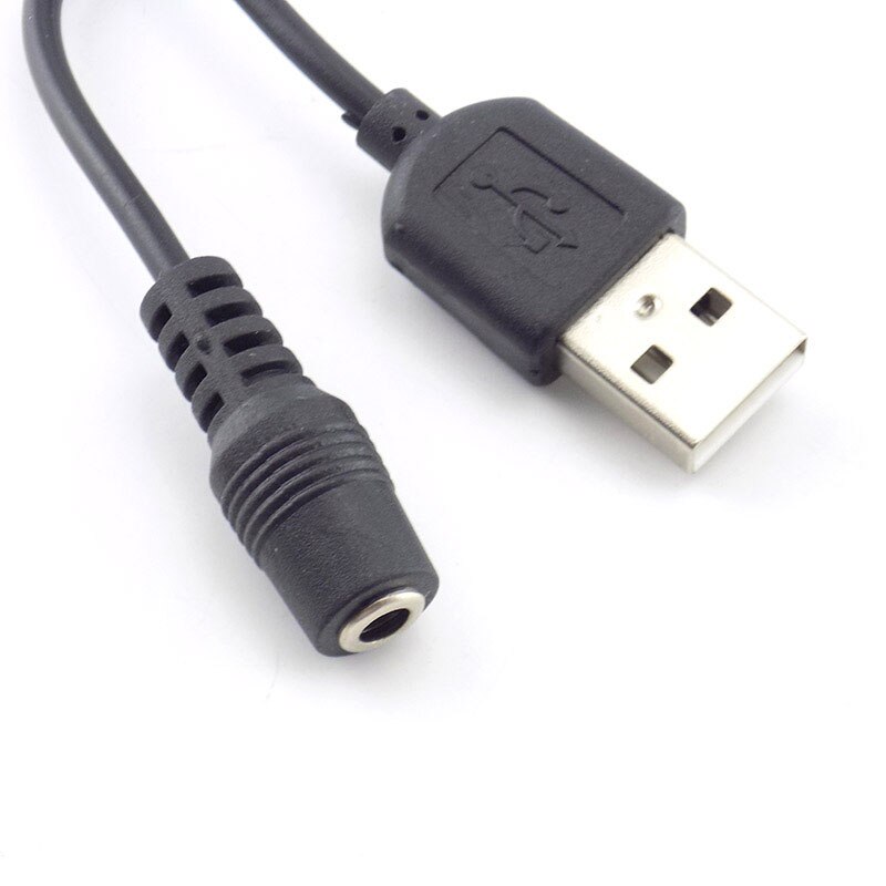 DC weiblich Energie-Jack zu USB A Stecker 3,5mm x 1,35mm Stecker Verlängerung Linie Kabel Für Fass stecker Energie Kabel USB 2,0 Männlich