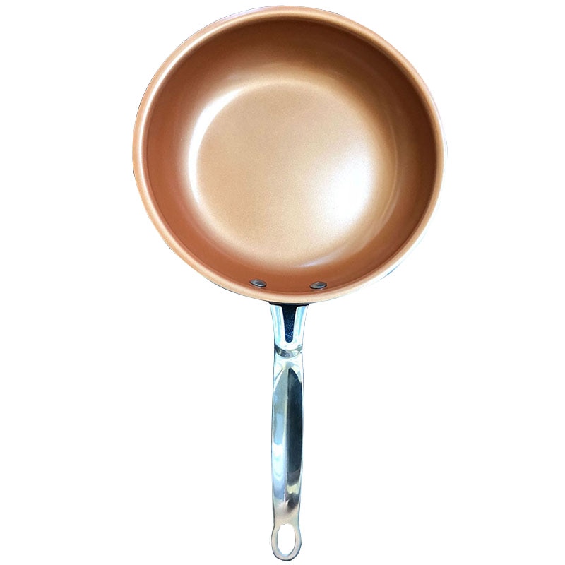 Non-stick Copper Frying Pan With Ceramic Coating And Induction Cooking Oven And Dishwasher Safe Frying Pan
