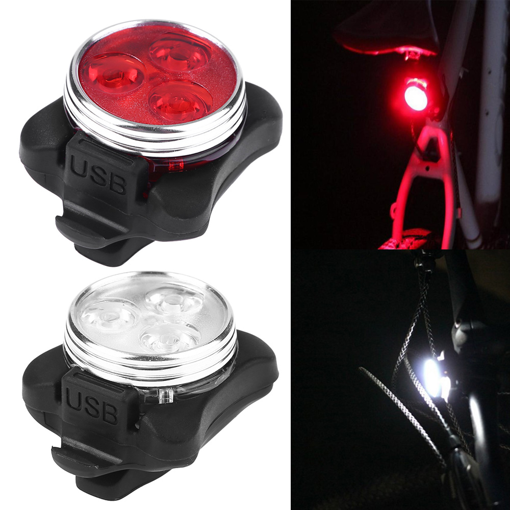 Modes Fiets Koplamp Achterlicht Oplaadbare Usb L Grandado