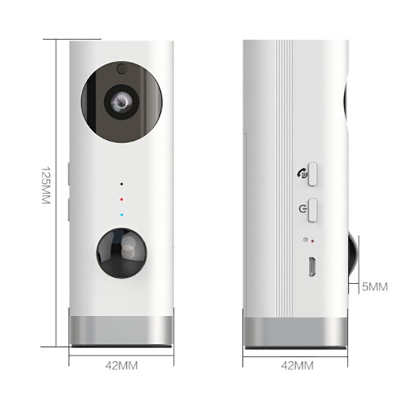 Wireless Surveillance Camera, Detachable Battery Charging Indoor Household Plug-In-Free Voice 1080P Camera