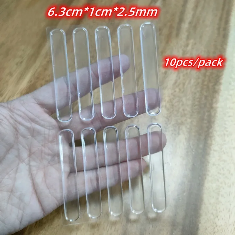 Transparante Zachte Siliconen Deurstopper Bumper Mute Stickers Wandbescherming Uitlaatdemper Deurstopper Meubels Anti-Crash Pad: Zilver