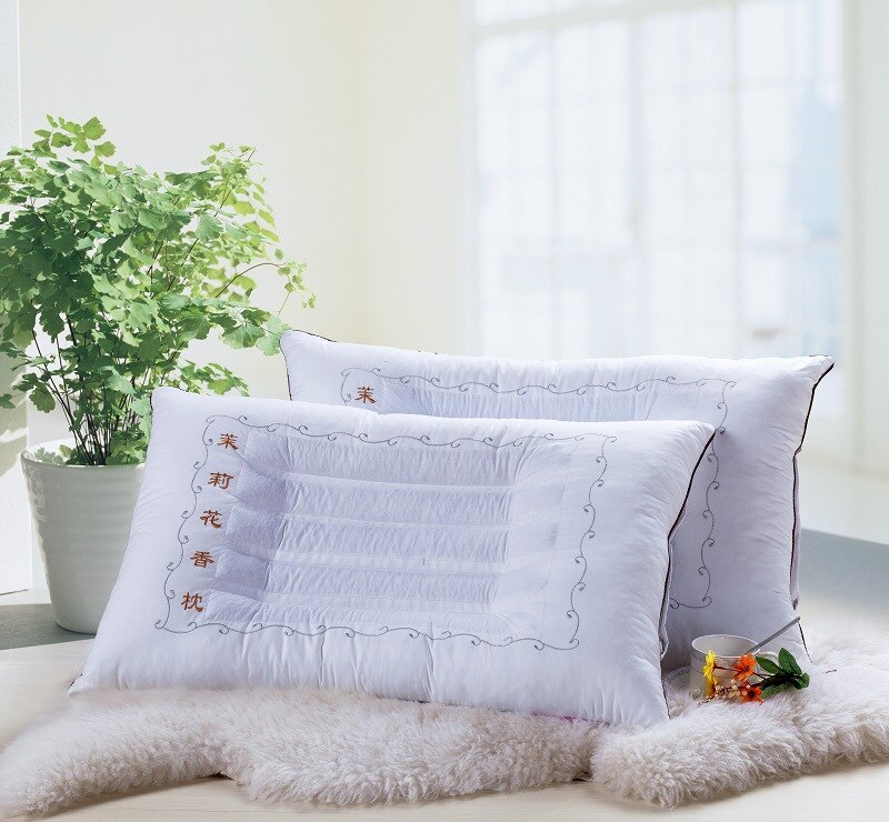 Almohada ortopédica para dormir, almohadas de alforfón Core lavanda, cama larga, almohada para dormir para el cuello, cervicales, buena salud, 1 unidad: Jasmine pillow 1 pc