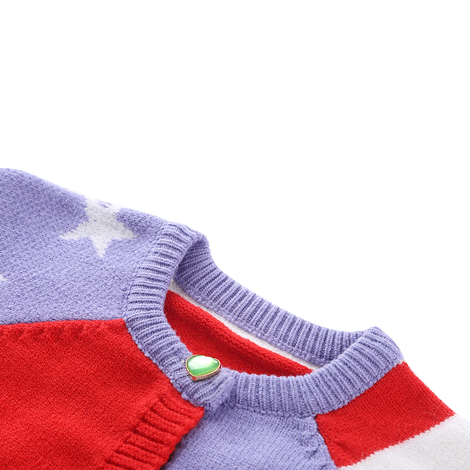 Cardigan a maniche lunghe Casual da ragazza moda stile americano motivo a strisce stelle cuciture cappotto monopetto lavorato a maglia