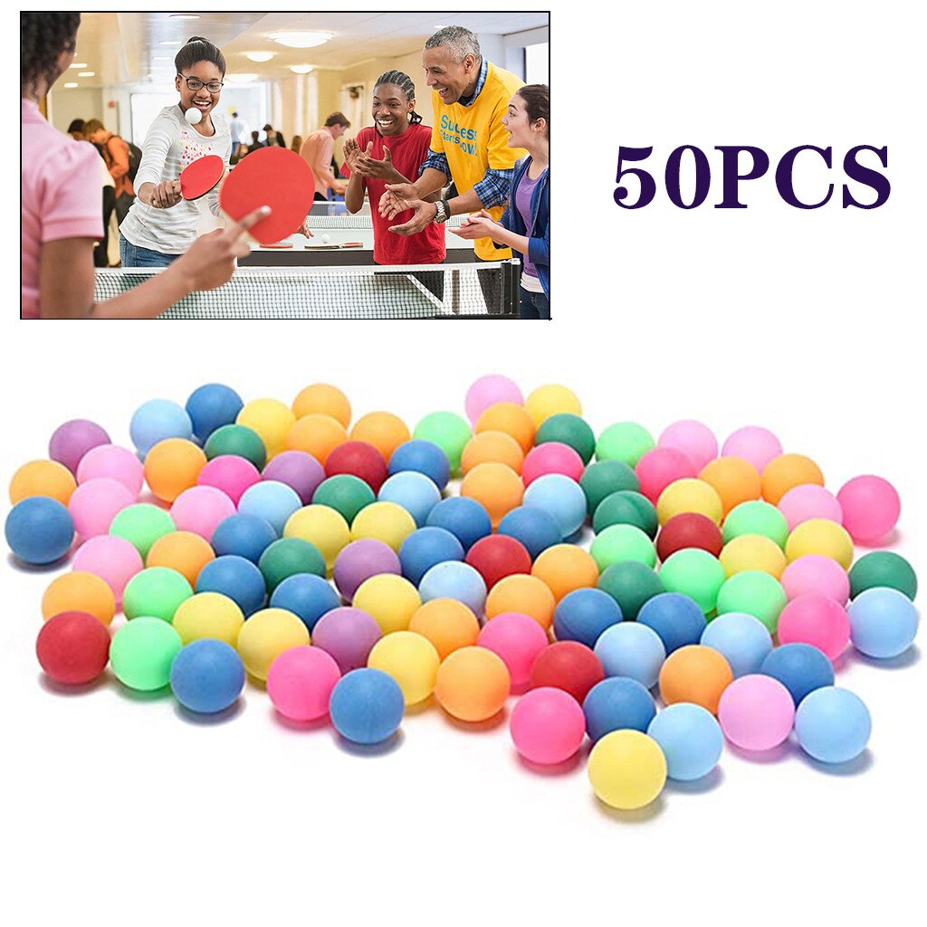 25 #50 teile/paket Farbige Klingeln Pong Bälle 40mm 2,4g Unterhaltung Tischtennis Bälle Farben Für Spiel und Aktivität mischen Farbe: Ursprünglich Titel