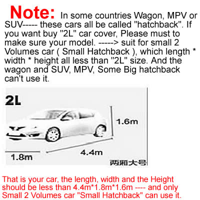 Full Car Cover Breathable UV Protection, Anti dust and scratches,flame retardant shields, Multi size for more car hood: 2L
