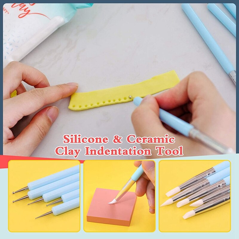 Polymer Clay Tools Ceramic Pottery Modeling Clay Sculpting Tools Great for Beginner Clay Sculpting
