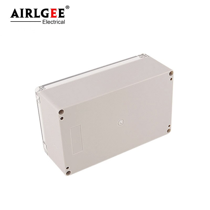 200 * 120 * 75mm transparent cover fiber optic box waterproof junction box electronic distribution box gray plastic shell