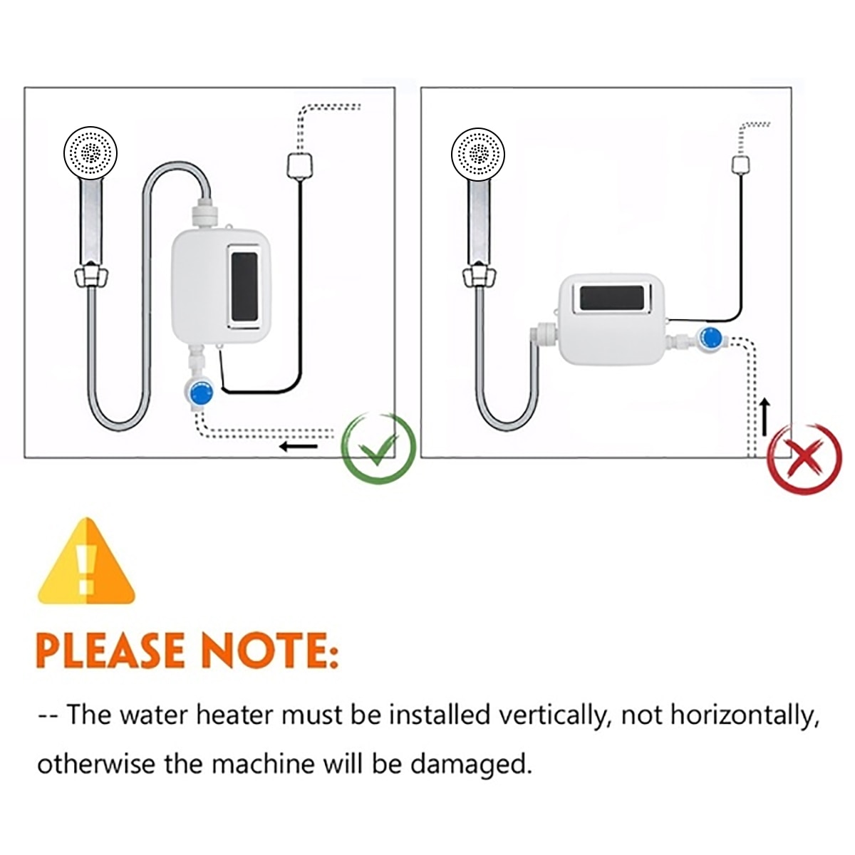 220v Water Heater Bathroom Kitchen instant electric water heater tap temperature display faucet Shower Tankless Tap