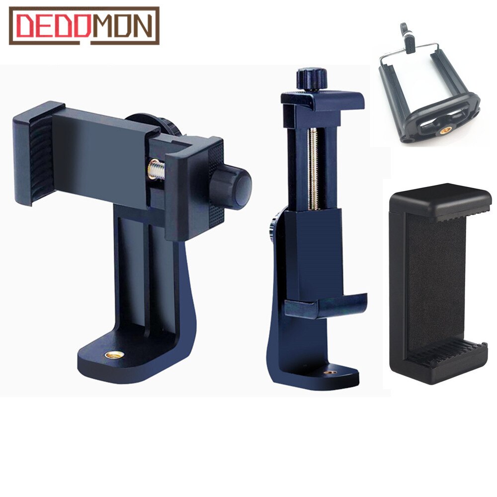 Supporto per Clip per telefono cellulare con attacco a treppiede universale con foro filettato 1/4 supporto per treppiede con rotazione 360 per iPhone Xplus Samsung Xiaomi Huawei