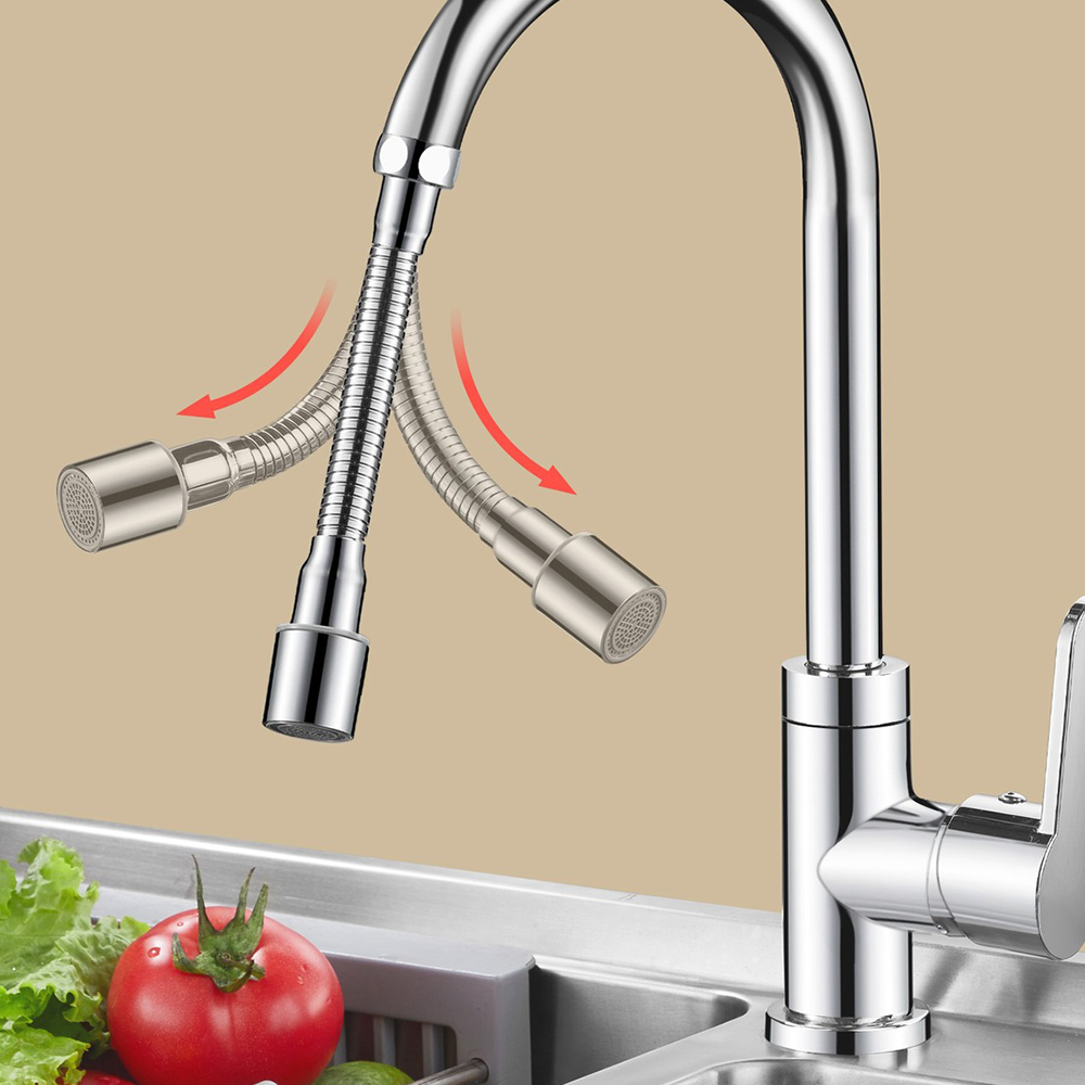 12-50cm Universal Wasserhahn Extender Edelstahl 360 ° Drehung Küchen spüle Anti-Spritz düse Belüfter Verlängerung schlauch Modi