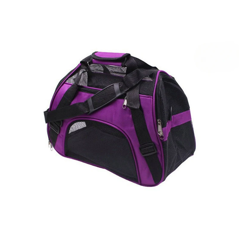 Tragbare Hund Katze Tragetasche Haustier Welpen Reisetaschen Atmungsaktive Gittergewebe Kleine Hund Katze Hunde draussen Zelt Träger Ausgehende Haustiere Handtasche: L / verrotten