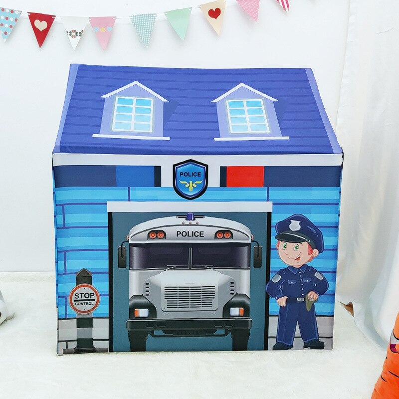 [TML] 120*107 centimetri Gioco al coperto stanza Colorata della polizia per bambini tenda Bambini teatro castello Della Principessa della casa del Gioco tenda di viaggio esterna giocattolo