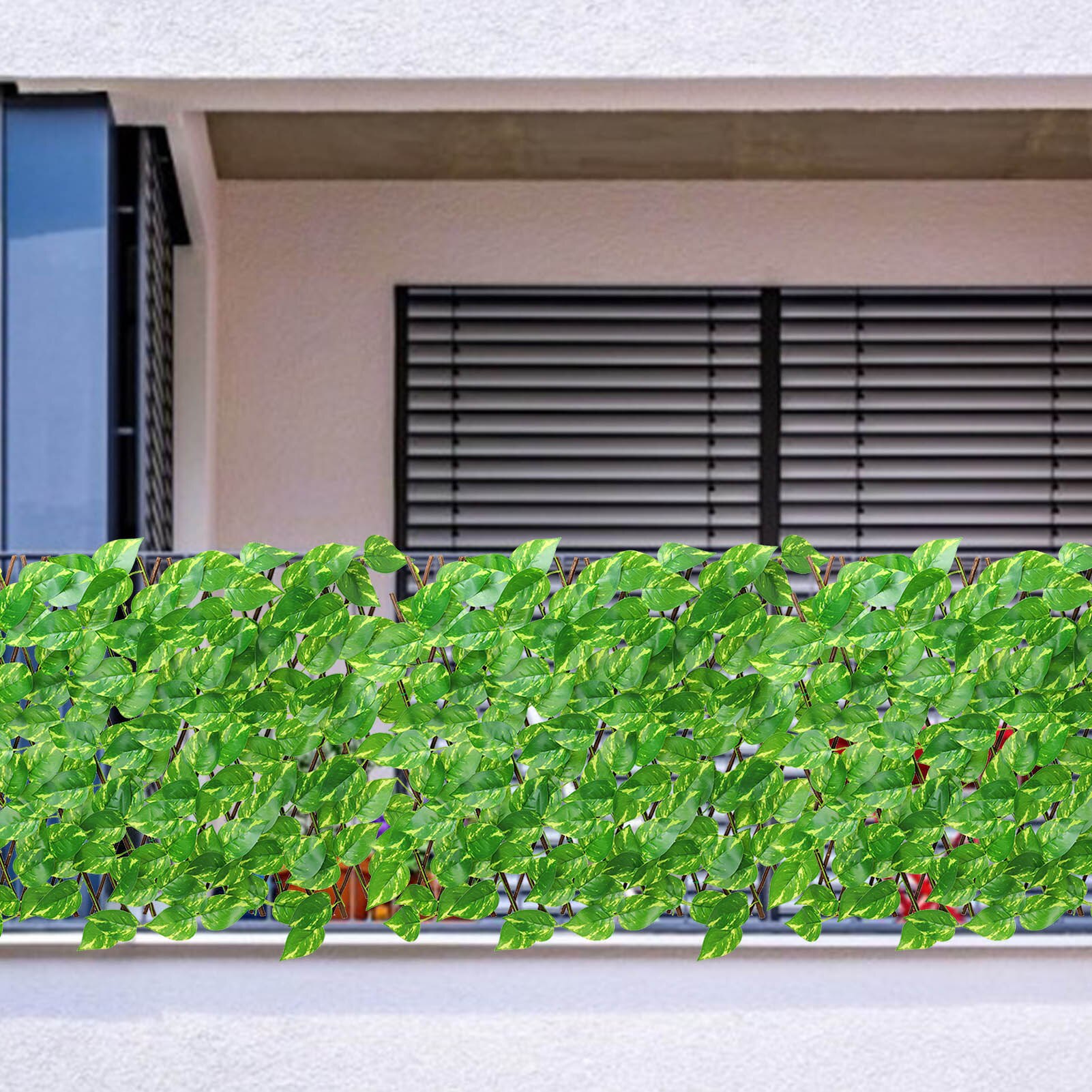 Artificial Leaf Garden Fence Screening Roll UV Fade Protected Privacy Artificial Fence Wall Landscaping Ivy Garden Fence Hotsale