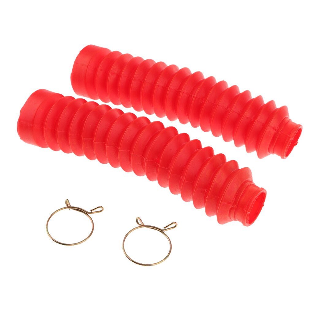 Gumowe przednie widelce motocyklowe osłona pyłoszczelna buty z zaciskiem 210x42x25mm