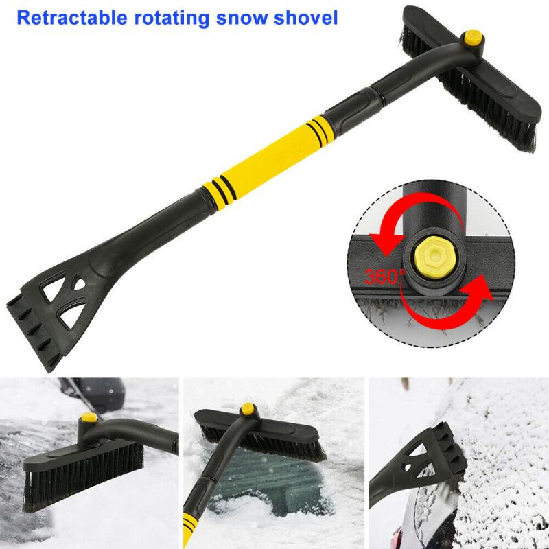 Snow Removal Broom Car Windshield Ice Scraper Glass Snow Brush Extendable Snow Remover Cleaner Tool Broom Washing Accessories