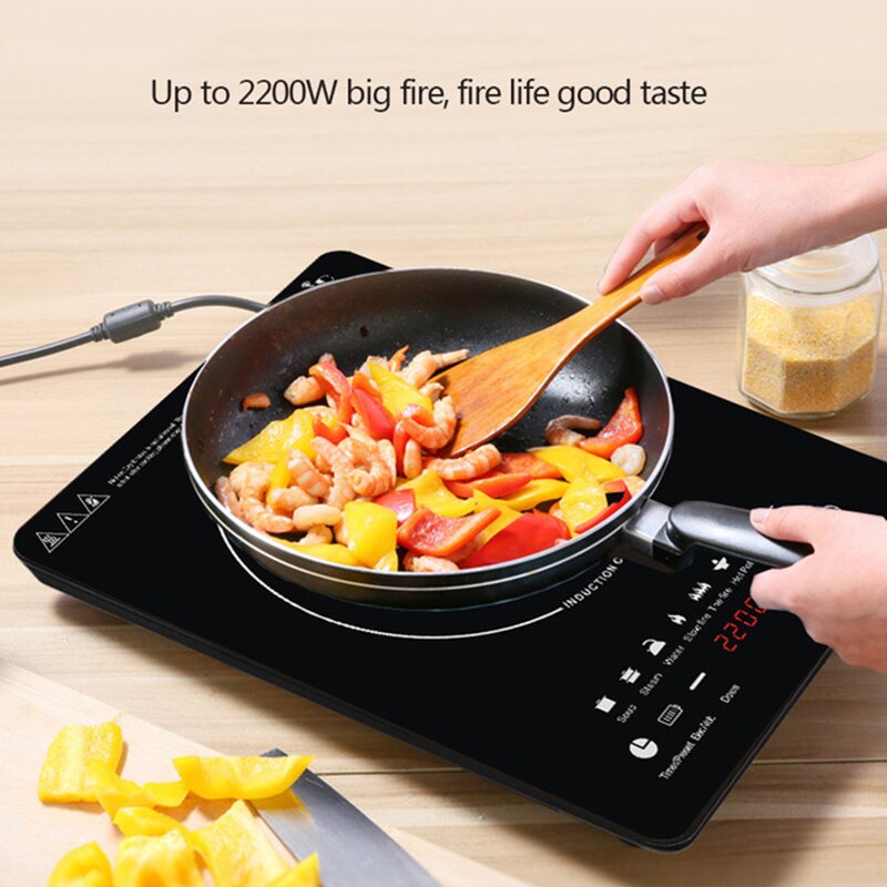 Caldera de inducción eléctrica, placa de cocina inteligente resistente al agua, 110 W, 220V/2200 V