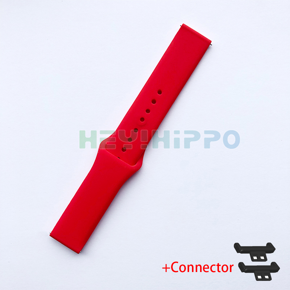 Correa de silicona para Huawei watch FIT, banda deportiva suave para huawei fit, accesorios de repuesto para pulsera: Rojo