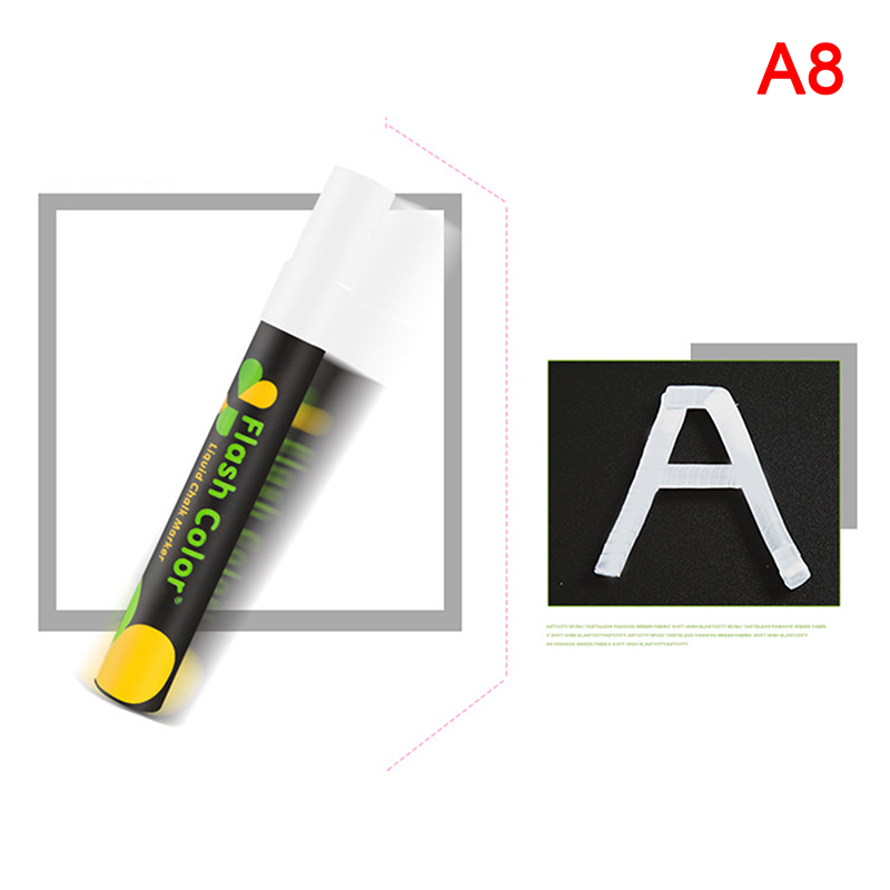 Vloeibaar krijt, uitwisbare markeerstift, whiteboard, graffiti, led-reclame, krijtbord, fluorescerende marker, stift, kunstbenodigdheden: Rood