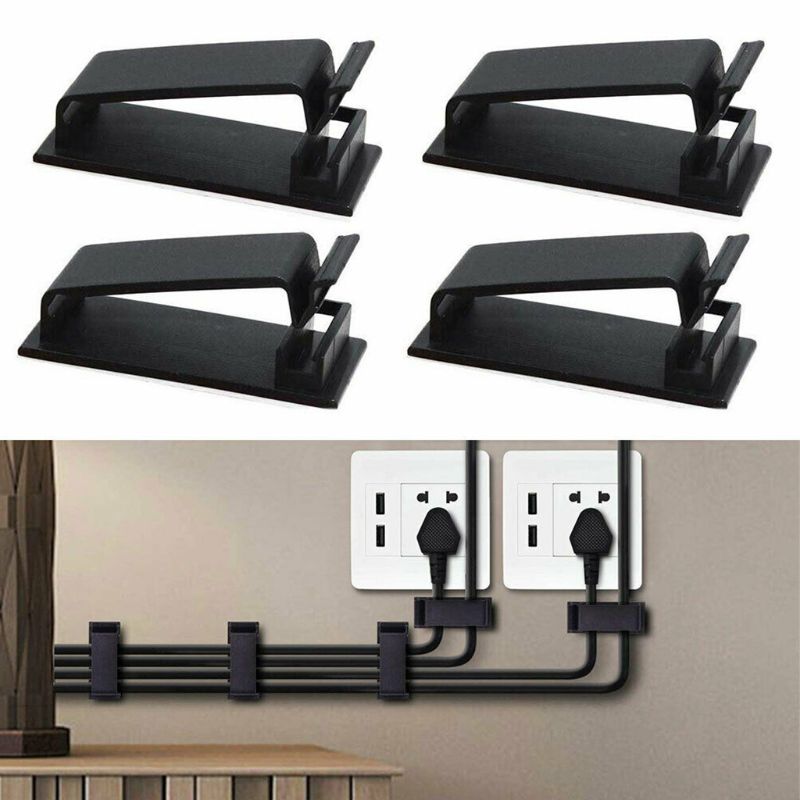 50Stck Zauberstab Befestigungen Draht Veranstalter Selbst Klebstoff Feste Kabel Verwaltung Clip