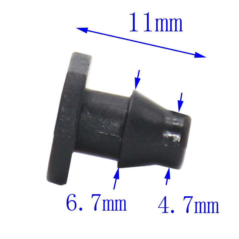 Wxrwxy plugg plastslange vanntett hageslange plugg ende 4/7 lukking vanningspropp dryppvanningsbeslag 100 stk.