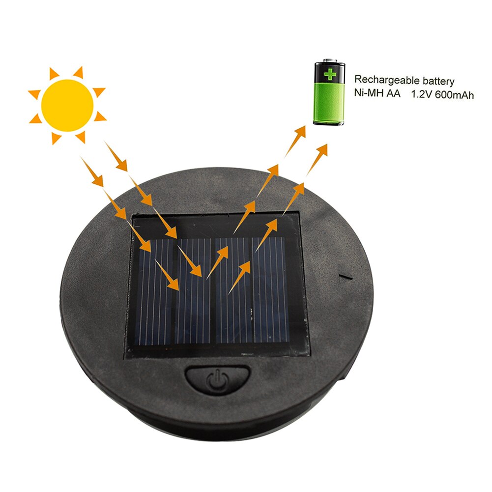2 Stks/pak Solar Lamp Led Vervanging Top Batterij Box Installeren Professionele 7Cm/8Cm Warm Wit 2V 100Mah Zonnepaneel Capaciteit