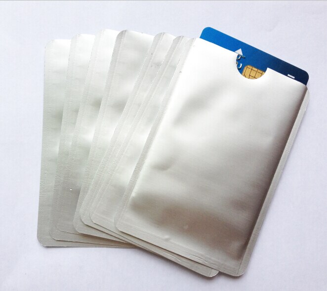 (10 pcs/lot) Anti Scan RFID Blocking Sleeve for Credit Card Security Identity ATM Debit Contactless IC ID Card Protector Blocker