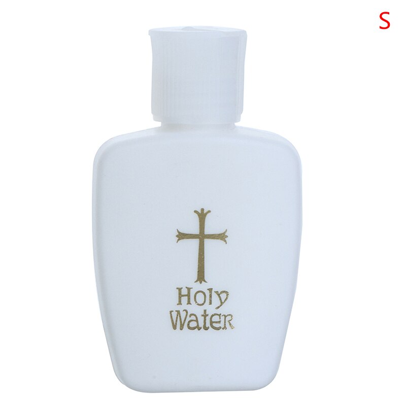 60/100/200ml Easter Plastic Water Bottle Religious Articles Easter Holy Water Bottle With Gold Blocking Logo Holy Water: 100ml