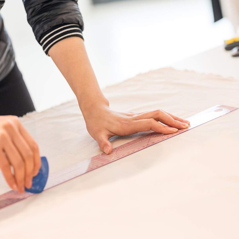 LMDZ Tailor Multi-function Grading Ruler Double Side Metric Straight Ruler Sewing Craft Tool Plastic Transparent Ruler 60cm 24in