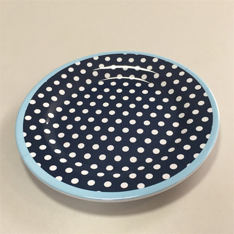 Assiette à fruits en mélamine 9 pouces, assiette à collation créative épaissie, plats à gâteau de Dessert, plateau à pâtisserie de Restaurant, vaisselle de cuisine: C