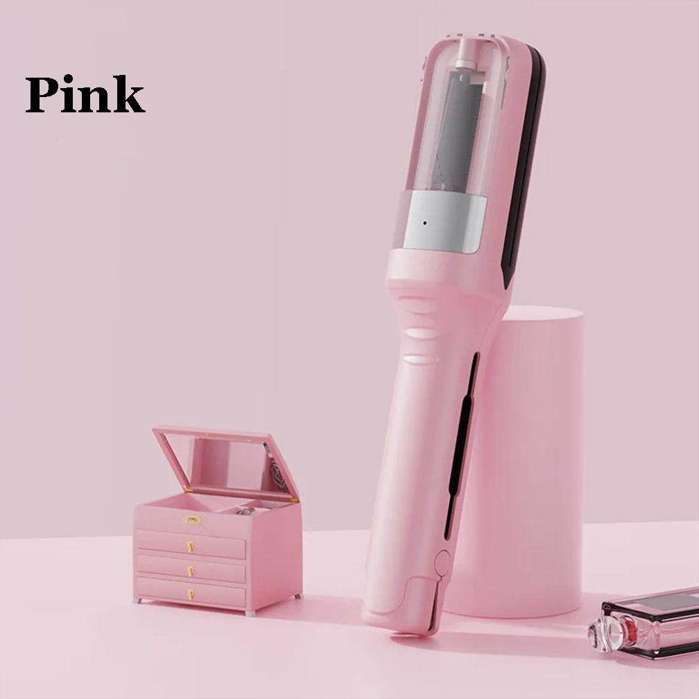 Hair ends Trimmer Split Remover Dry Damaged Brittle Automatic Trim Split for Women Cordless Hair cutting machine: Pink
