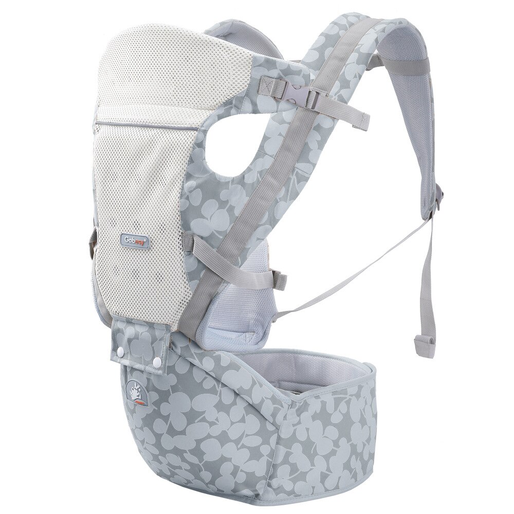 Ergonómico bebé infantil chico bebé del abrigo de la Honda frontal canguro bebé abrigo del portador de bebé de 0-36 meses: Gris
