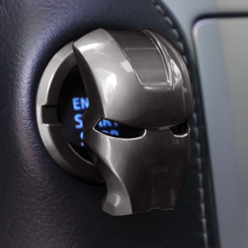 Start Stop Button 3D Stickers Start Stop Cap Auto Engine Ignition Button Stop Ring Circle Car Start Button Cover