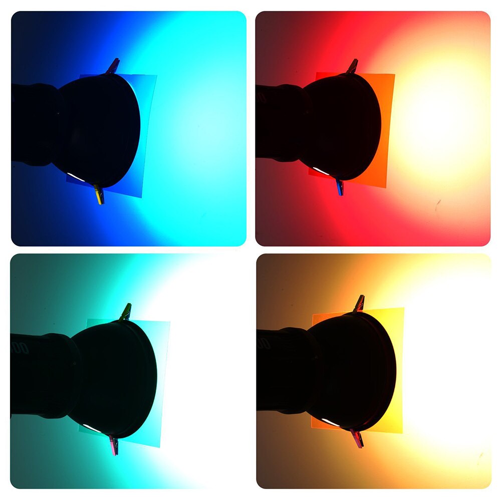 9 Uds. Filtros de Gel de corrección de Color de iluminación transparente para Flash Speedlite 28*21cm para filmación de vídeo