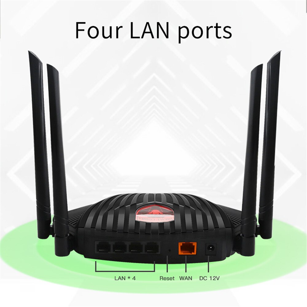 Kebidu 5Ghz AC1200 Draadloze Wifi Router Gigabit Dual Band Repeater Met 4 * 5dBi High Gain Antennes 1200Mbps IPv6 Bredere Dekking