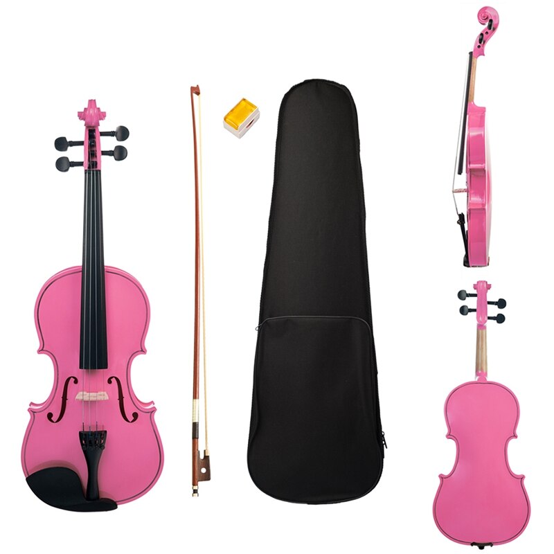 Violin NAOMI PINK Student Violin with Hard Case, Bow, Rosin SET