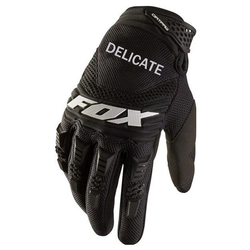 Mtb handschoenen bmx guantes moto mx motocross handschoenen merk motorrace handschoenen dirt bike fiets buitensport fiets handschoenen: Zwart / M