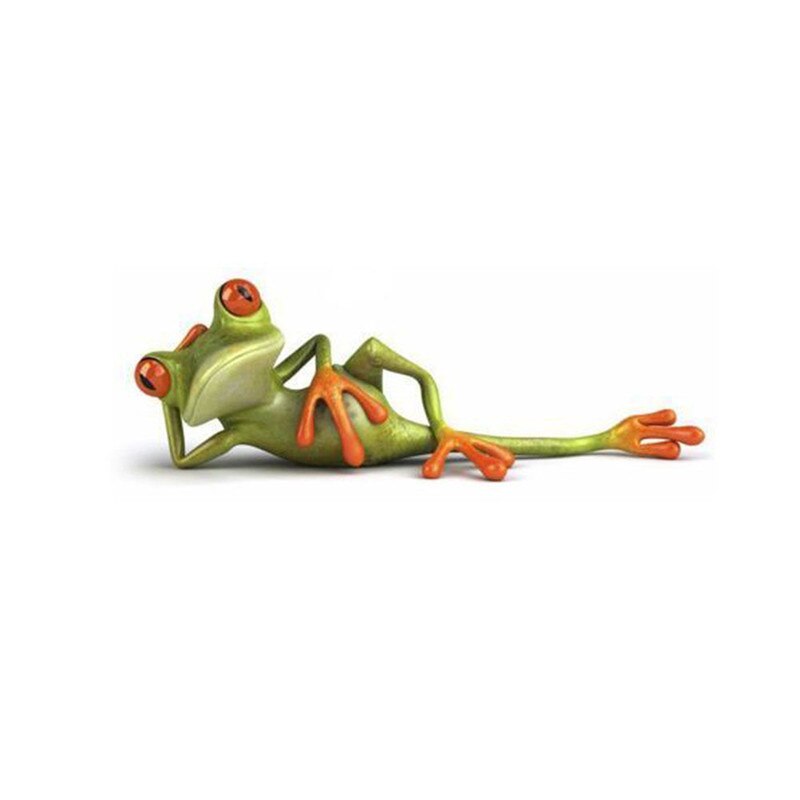 3D Funny Frog Vinyl Decal Car Stickers Car Window Exterior Styling Decoration Car Accessories Auto Product Car Wrap: S